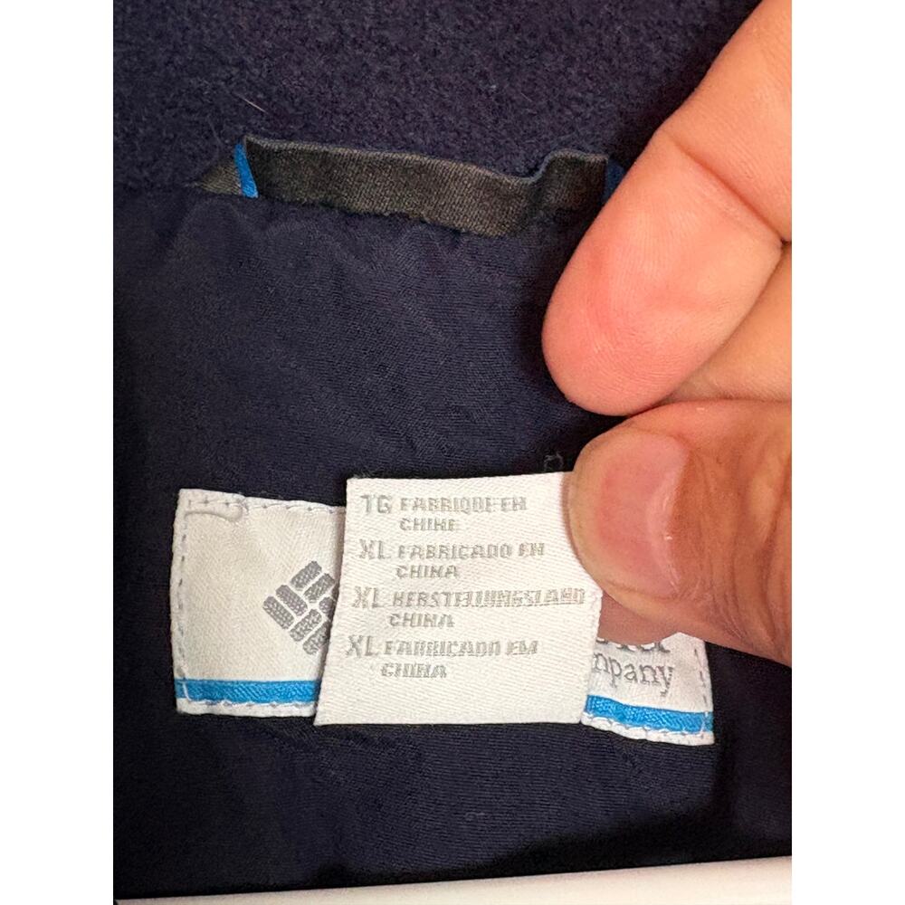 Columbia Womens XL Navy Blue Full Zip Fleece Lined Jacket - Picture 13 of 14